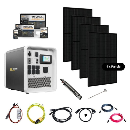 Hysolis Apollo 5K 120V Solar Kits - 5,376Wh / 3,000W Solar Power Station + Choose Your Custom Bundle | Complete Solar Kit - HYSOLIS-APOLLO-5K-HEX-KIT