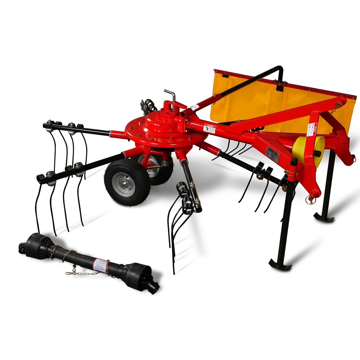 100” Mechmaxx 3-Point Hitch 6 Rotary Pull-Type Hay Rake Tedder , 15-50Hp , HT100