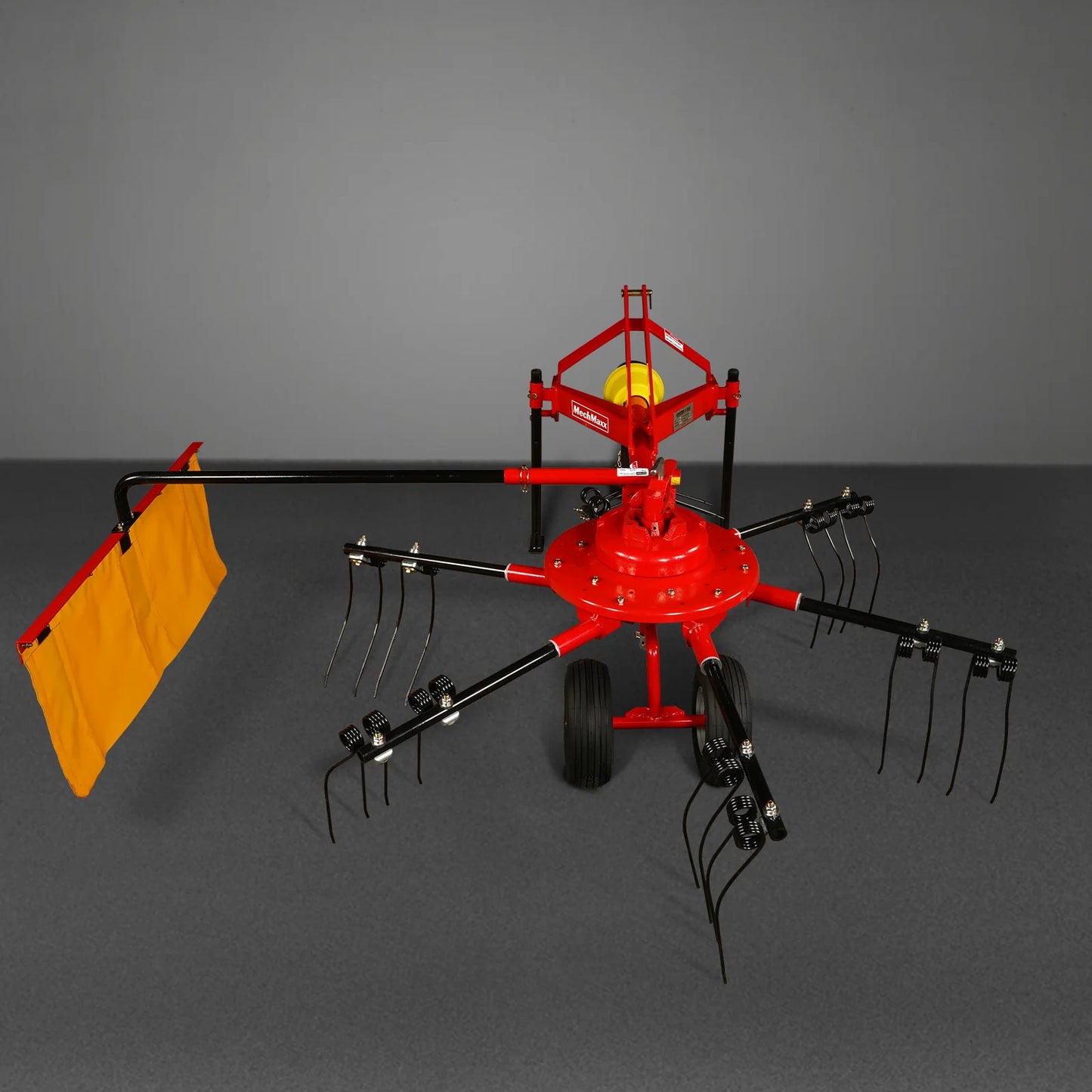 100” Mechmaxx 3-Point Hitch 6 Rotary Pull-Type Hay Rake Tedder , 15-50Hp , HT100