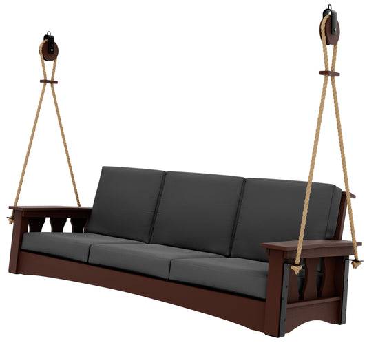 QW Amish Copper Pergola Frame w/ Optional Heritage Sofa Swing - 162P-HSAP-D/S