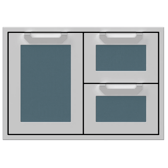 Hestan 30-Inch Double Drawer and Storage Door Combination - AGSDR30-SS