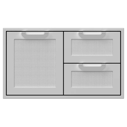 Hestan 36-Inch Double Drawer and Storage Door Combination - AGSDR36-SS