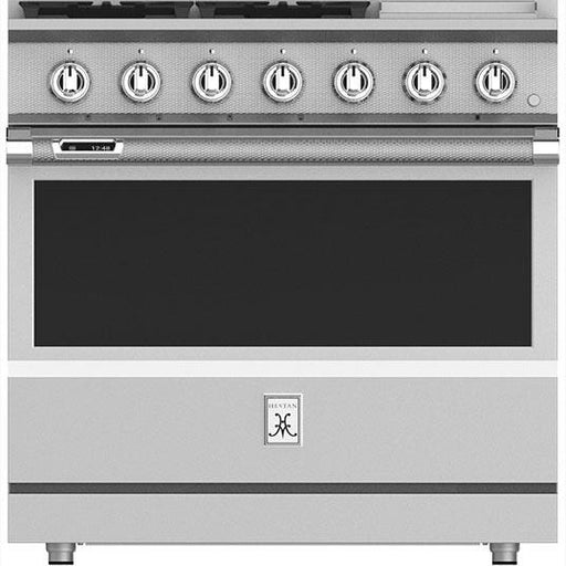 Hestan 36 Inch 4 Burner with Griddle Dual Fuel Range - KRD365-NG