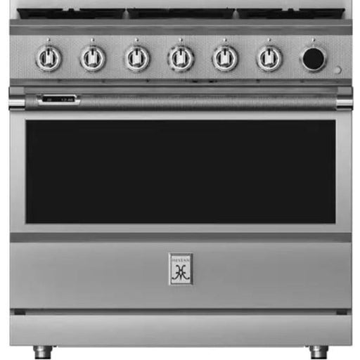 Hestan 36 Inch 5 Burner Smart Dual Fuel Range - KRDS365-NG-YW