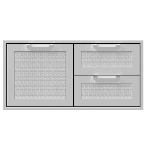 Hestan 42-Inch Double Drawer and Storage Door Combination - AGSDR42-SS