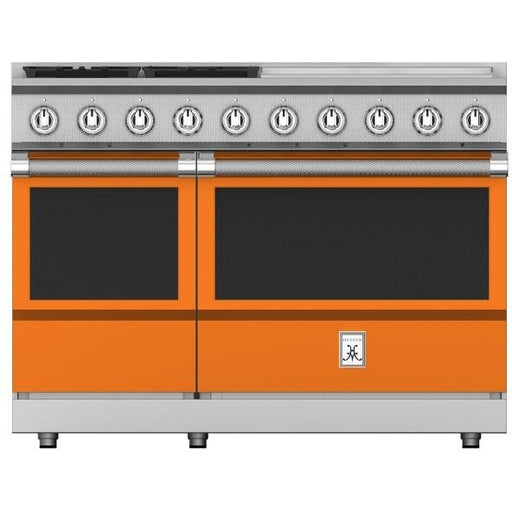 Hestan 48 Inch 5 Burner with Griddle Dual Fuel Double Oven Range - KRD485GDNG