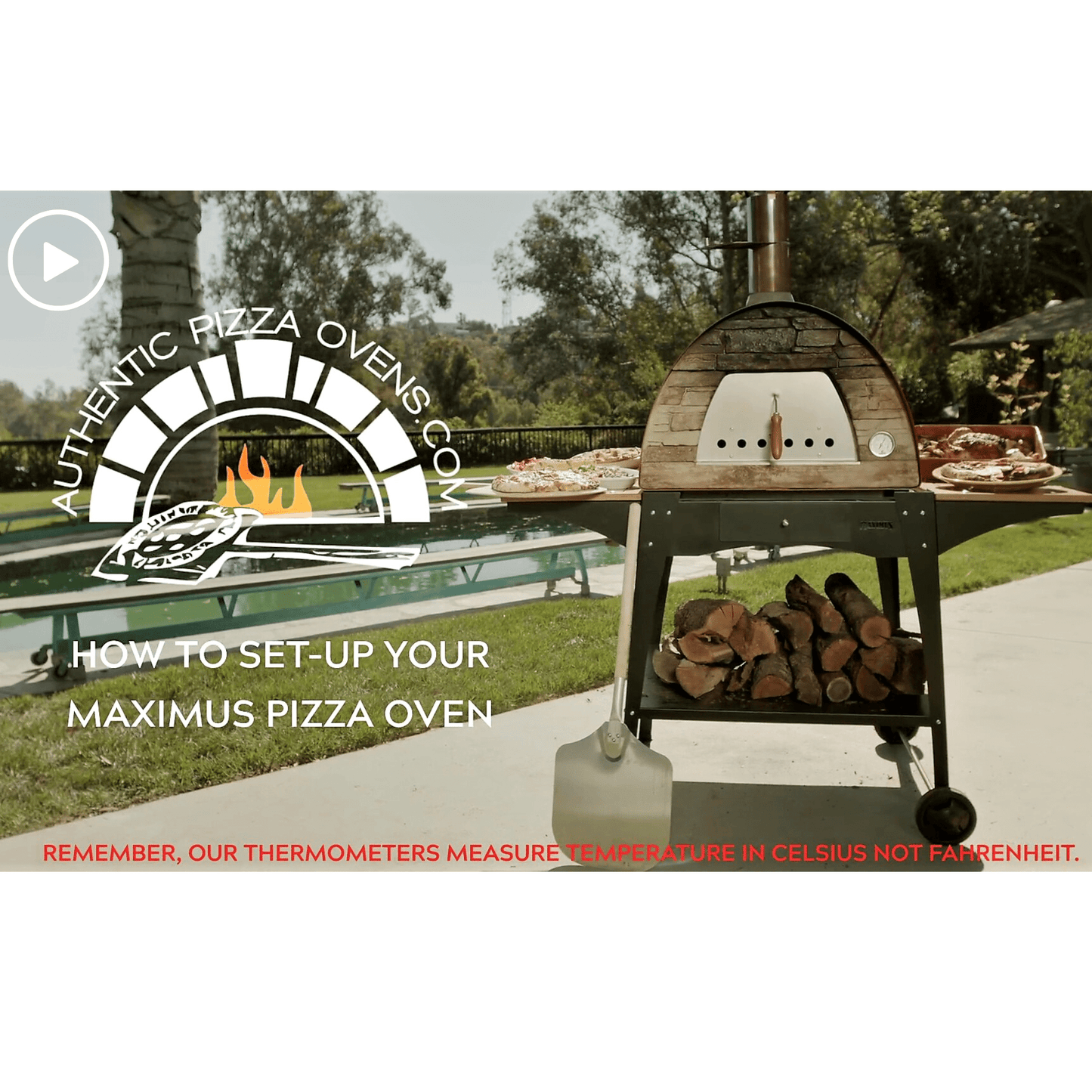MAXIMUS MOBILE PIZZA OVEN RED **BEST SELLER**