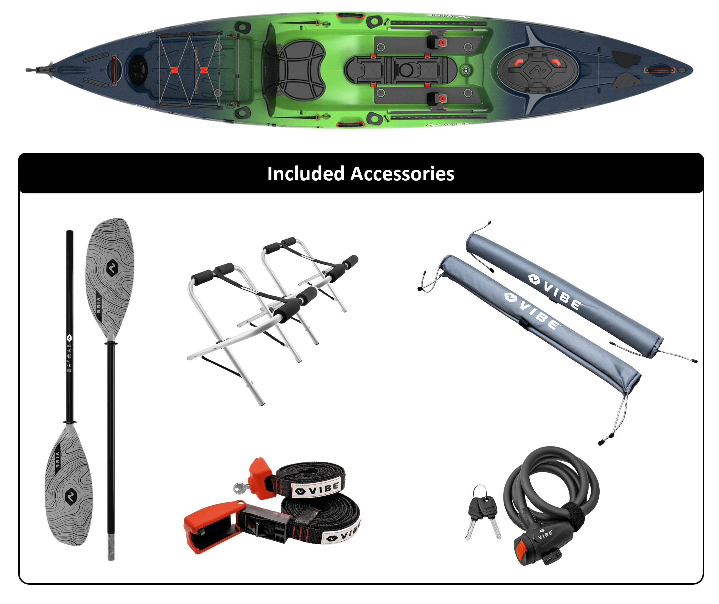 Vibe Kayak Hydra 130 Bundle (Memorial Day)