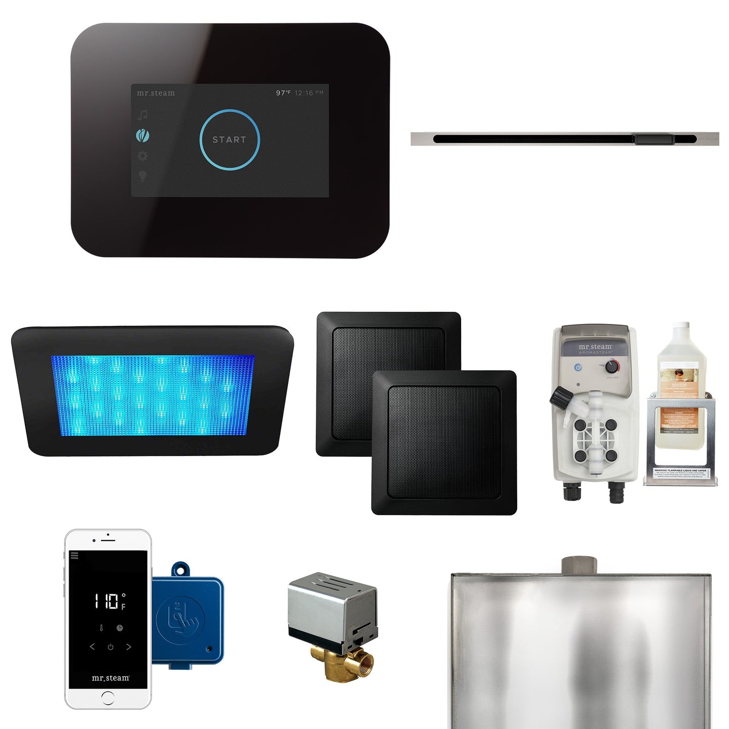 Mr. Steam iDream Linear Steam Generator Control Bundle - I3DRMLBK