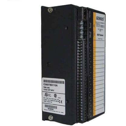 Fanuc Corporation Ge Fanuc I/O Module Genius Block, 16 Circuit, 115 VAC Power, For 2 Or 3 Wire Switch Inputs - IC660BBD110
