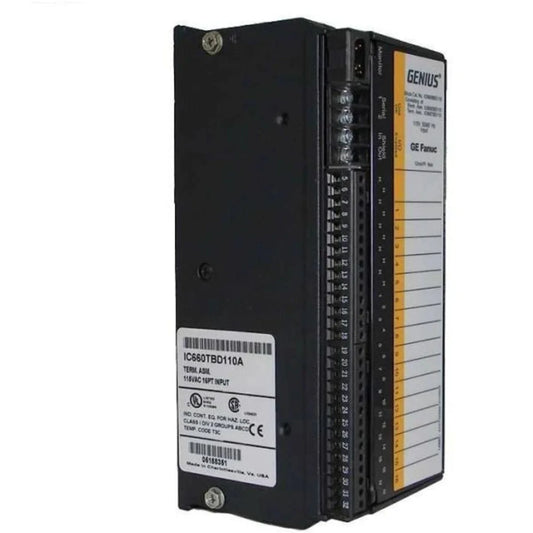 Fanuc Corporation Ge Fanuc I/O Module Genius Block, 16 Circuit, 115 VAC Power, For 2 Or 3 Wire Switch Inputs - IC660BBD110