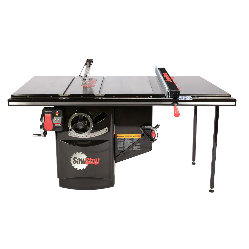 SawStop 5HP, 3ph, 480v Industrial Cabinet Saw w/36" T-Glide Advance Fence, Rails & Extension Table - ICS53480-ATGI36