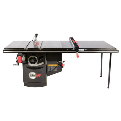 SawStop 5HP, 3ph, 480v Industrial Cabinet Saw w/52" T-Glide Advance Fence, Rails & Extension Table - ICS53480-ATGI52