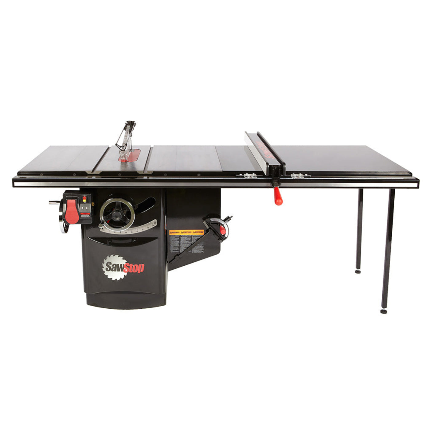 SawStop 5HP, 1ph, 230v Industrial Cabinet Saw w/52" T-Glide Fence System, Rails & Extension Table