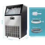 EUHOMY Excellent Storage Container Undercounter Commercial Ice Machine - IM-02