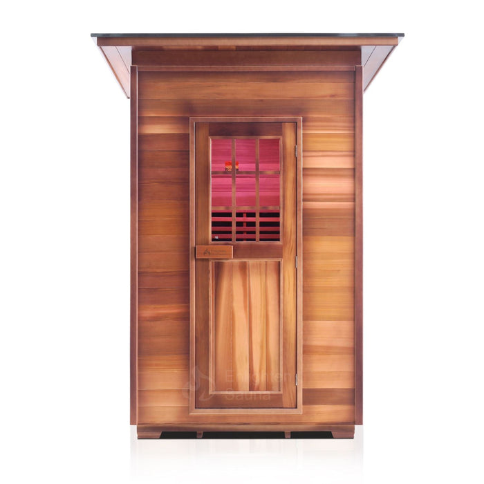 Enlighten Sauna InfraNature Sierra - Luxurious 2-Person Outdoor Sauna - 16376