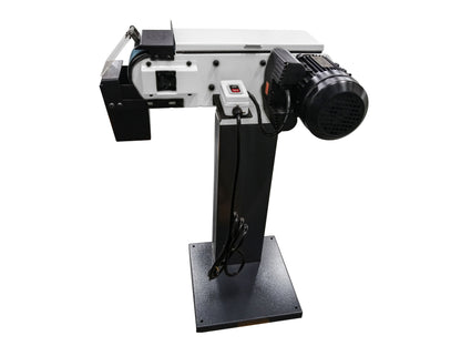 Kaka Industrial BG-4 Belt Grinder, 4 x 48 in Belt Sande, Wheel Metal Belt Grinder/Sander, Sander with Cast Iron Base, High Speed Belt Grinder 110V-60HZ-1PH - 189021V110