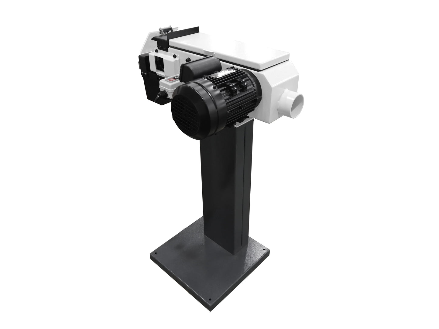 Kaka Industrial BG-4 Belt Grinder, 4 x 48 in Belt Sande, Wheel Metal Belt Grinder/Sander, Sander with Cast Iron Base, High Speed Belt Grinder 110V-60HZ-1PH - 189021V110