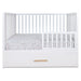 HushCrib 3-in-1 Convertible Crib With Trundle and Mattress Bundle