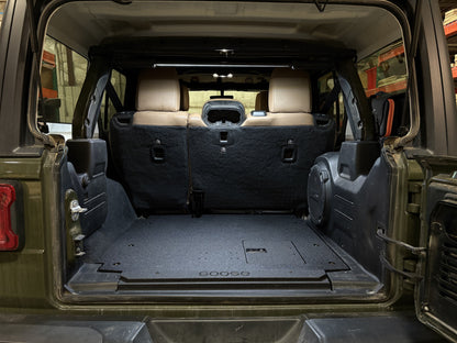 GOOSE GEAR Jeep Wrangler 2018-Present JLU 4 Door - Rear Plate System - 1037-GGR-SH