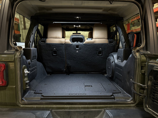 GOOSE GEAR Jeep Wrangler 2018-Present JLU 4 Door - Rear Plate System - 1037-GGR-SH