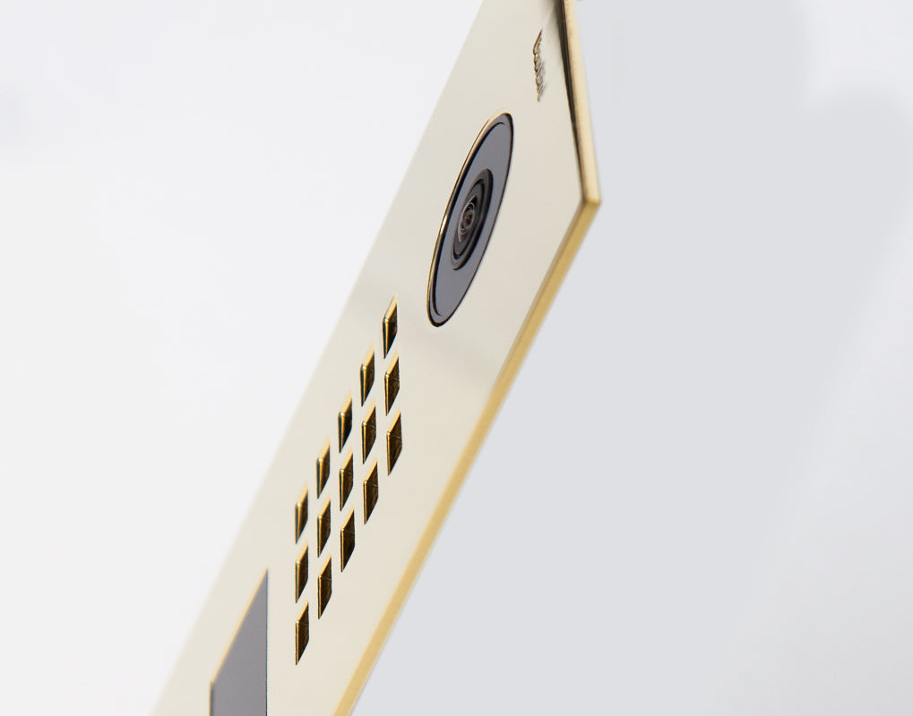 DoorBird D2101V IP Video Door Station, 1 Call Button in Brass