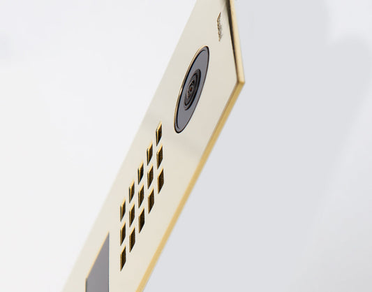 DoorBird D2101V IP Video Door Station, 1 Call Button in Brass