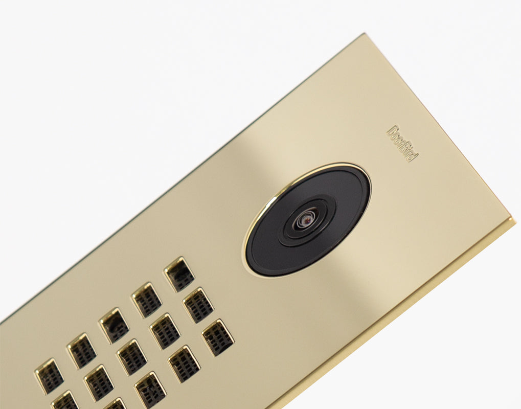 DoorBird D2101V IP Video Door Station, 1 Call Button in Brass