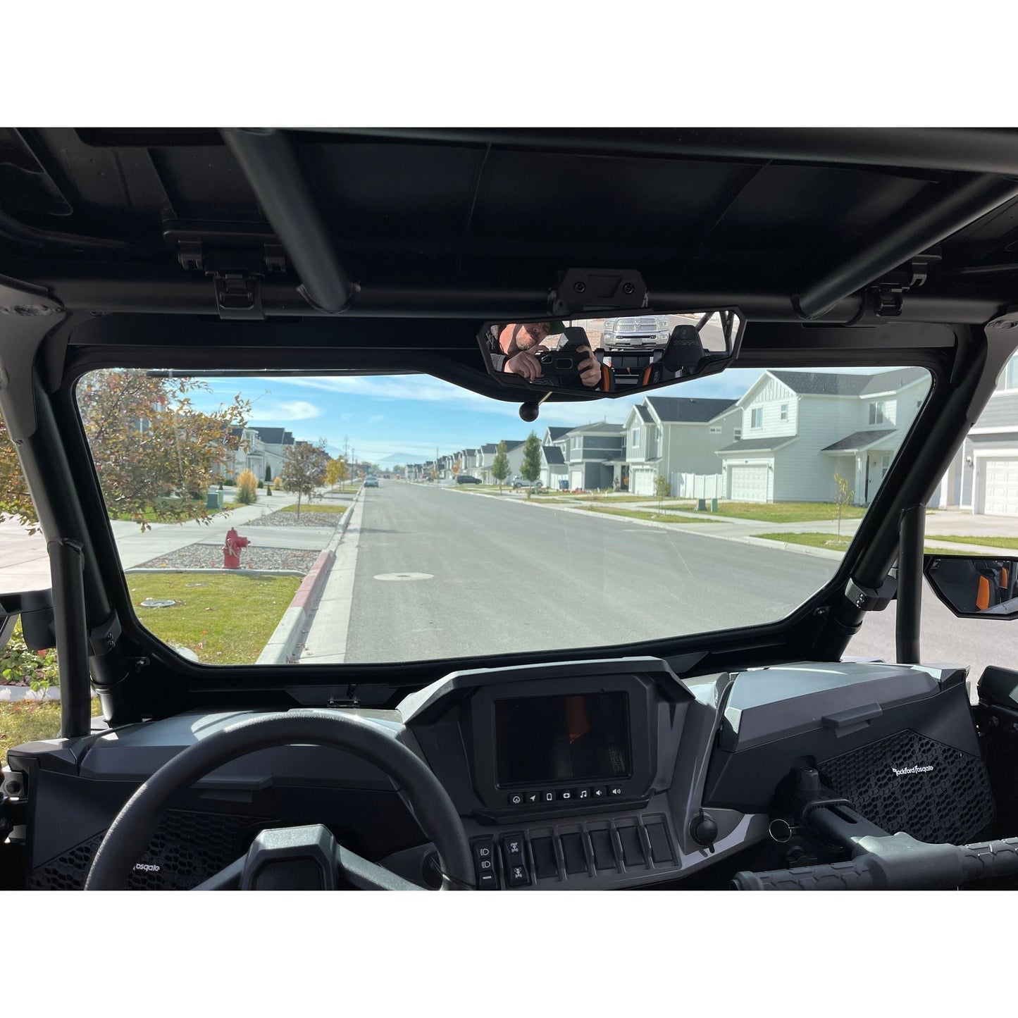Moto Armor Polaris RZR XP Full Glass Windshield - MA-RZXP-WS-GLS-BLK-Y