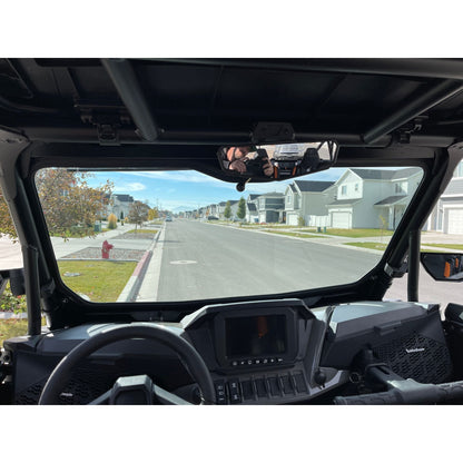 Moto Armor Polaris RZR XP Full Glass Windshield - MA-RZXP-WS-GLS-BLK-Y