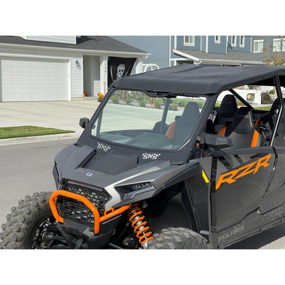 Moto Armor Polaris RZR XP Full Glass Windshield - MA-RZXP-WS-GLS-BLK-Y
