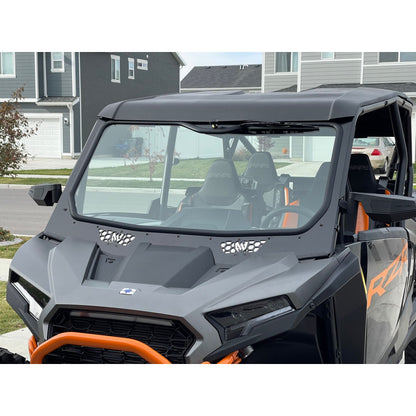 Moto Armor Polaris RZR XP Full Glass Windshield - MA-RZXP-WS-GLS-BLK-Y