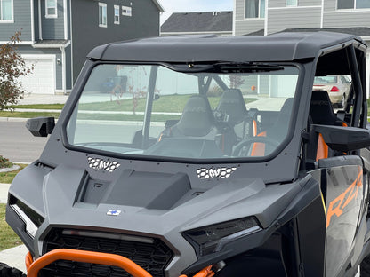 Moto Armor Polaris RZR XP 1000 Full Glass Windshield (2024+ Model Only) - MA-RZXP-WS-GLS-BLK-Y