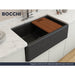 Bocchi 33" Metallic Black Apron-Front Workstation Granite Composite Kitchen Sink - 1600-505-0120