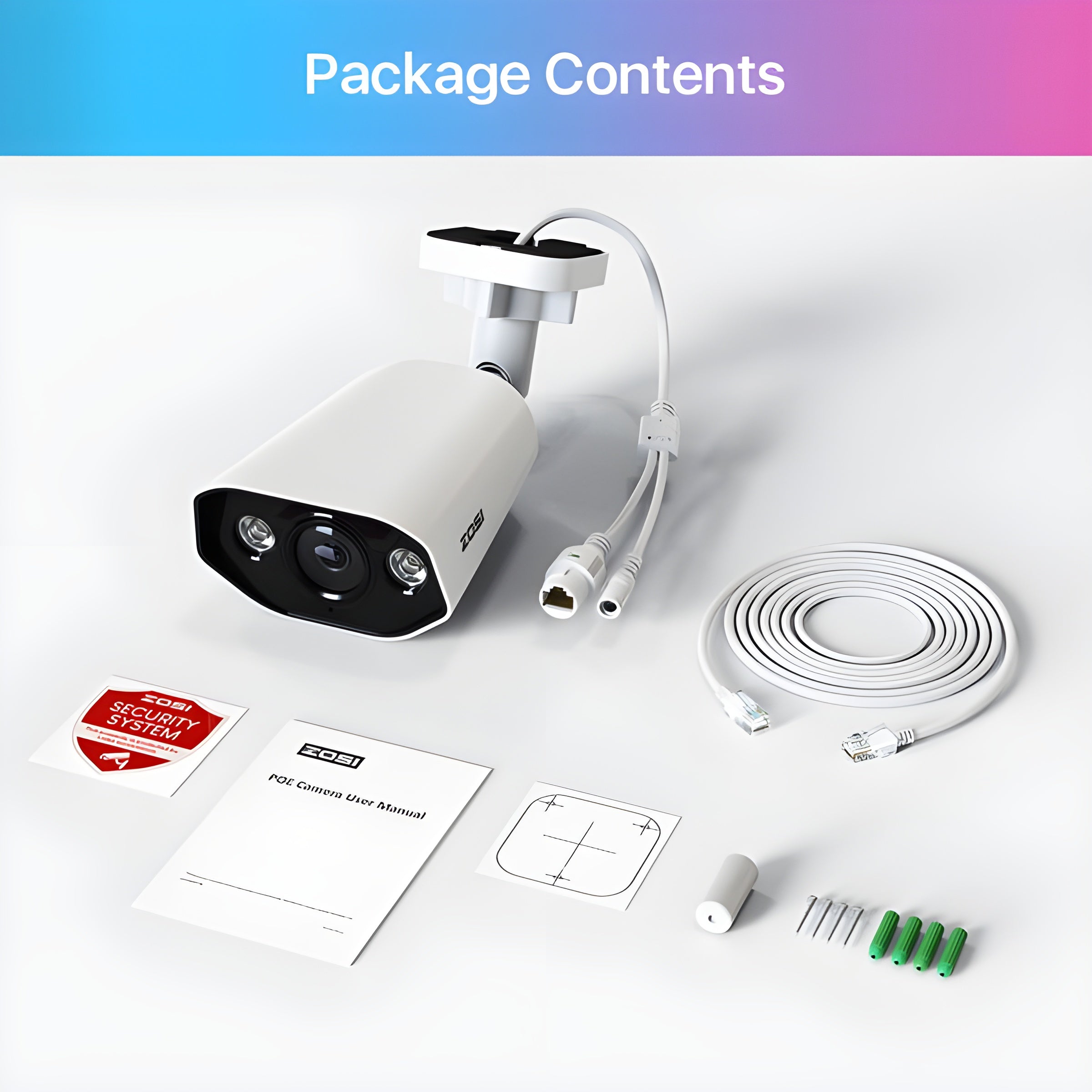 Zosi Add-on 4K PoE Camera + Person & Vehicle Detection - Add-on 4K