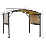 Outsunny 11.5' x 11.5' x 8' Outdoor Patio Gazebo Pergola - 84C-243