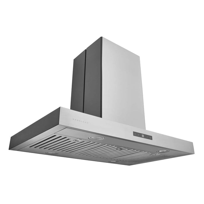 Hauslane 36-Inch Island T-Shaped Range Hood in Stainless Steel - IS-700SS-36