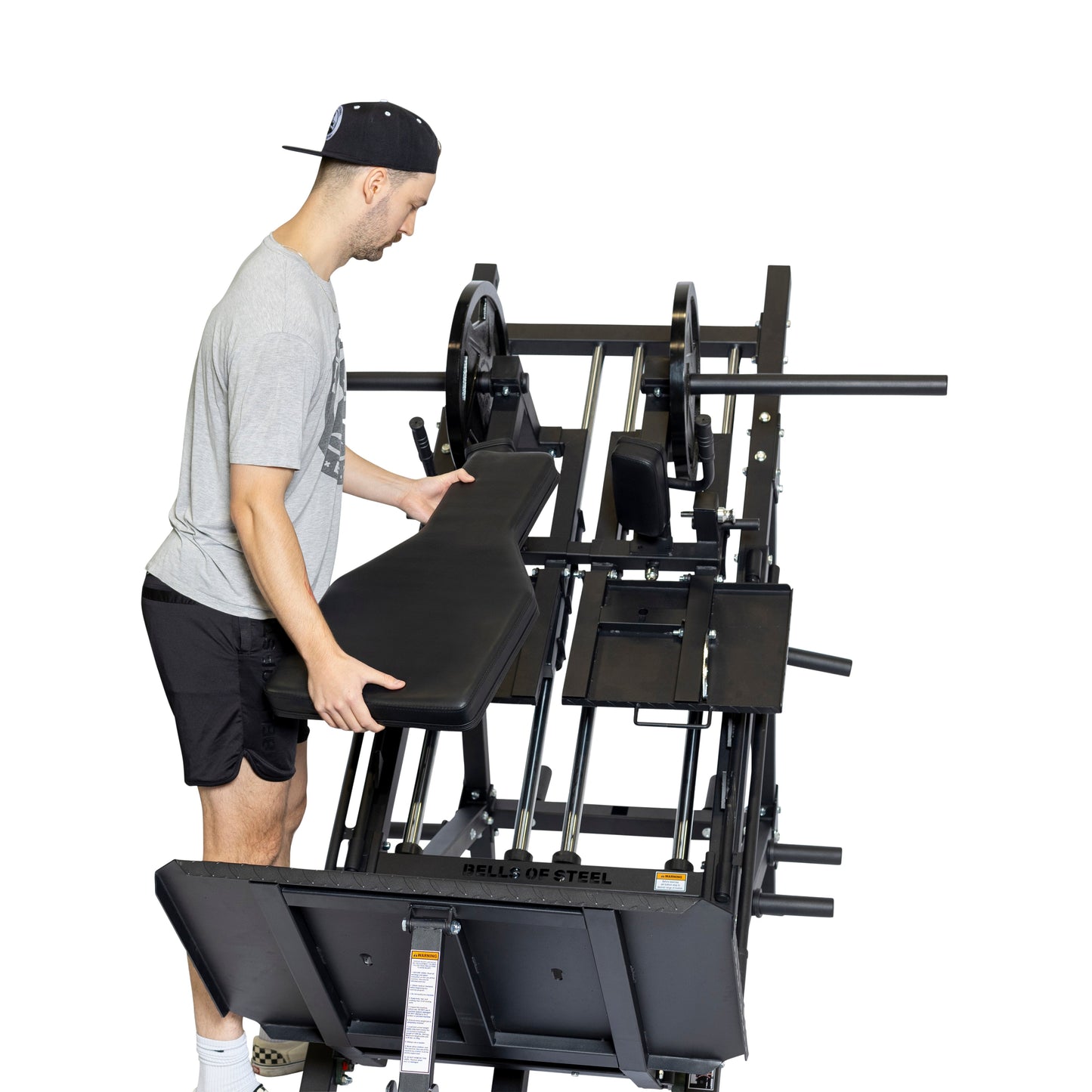 Bells Of Steel 2-in-1 Iso Leg Press & Hack Squat Machine / The Juggernaut - ISO-LPHSQ-MA-SET