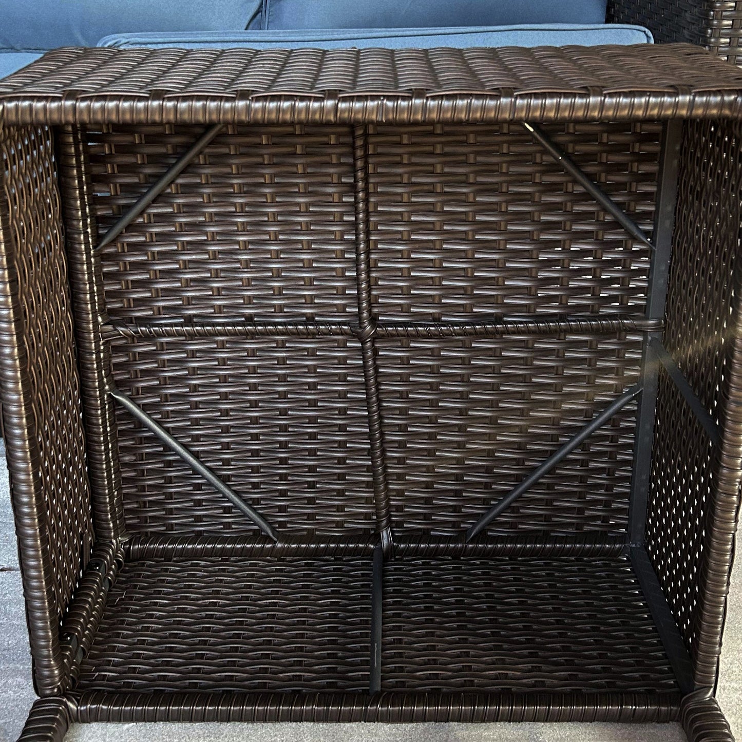 Outsunny 5-Piece Patio Furniture Set with PE Rattan Sofa, Armchairs, Footstools, Cushions, Deep Coffee - 860-311V00CF