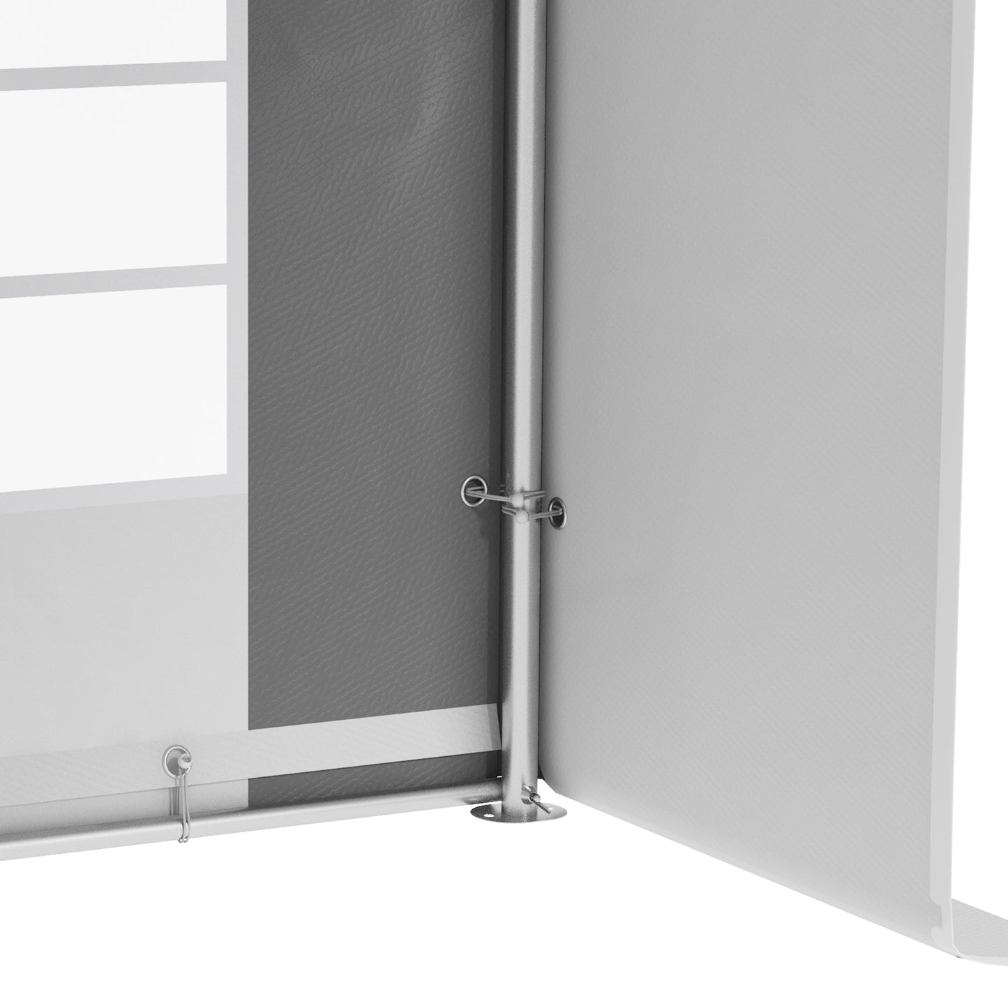 Outsunny 20' x 33' Heavy-duty Large Wedding Tent, Outdoor Carport Garage Party Tent with Sidewall, Gray - 84C-513V01GY