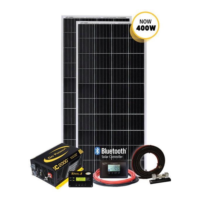 Go Power Solar-Elite: 400 Watt Solar Kit & I - G7583296