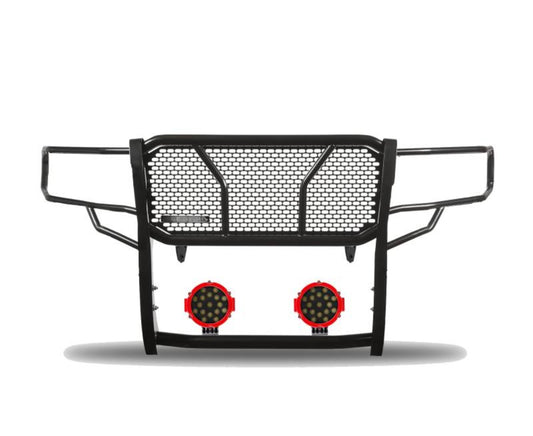 RU-TOTU07-B-PLR Black Horse Rugged Heavy Duty Grille Guard Kit - BLKRUTOTU07BP