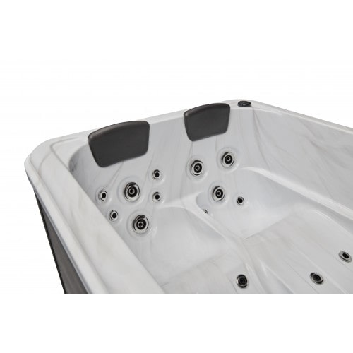 Luxury Spas - Studio Series Riley 3 Person Cloud Gray - Backyard Provider