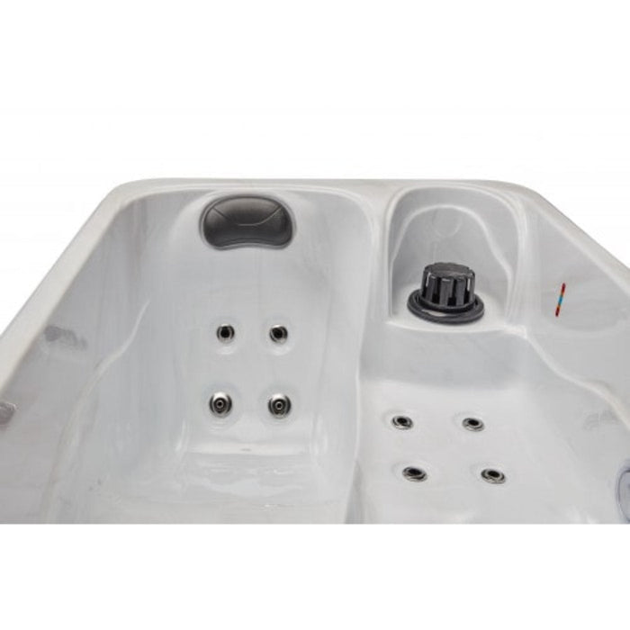 Luxury Spas - Studio Series Cashmere 2-Person Cloud Gray Hot Tub WS-790-CG - Backyard Provider