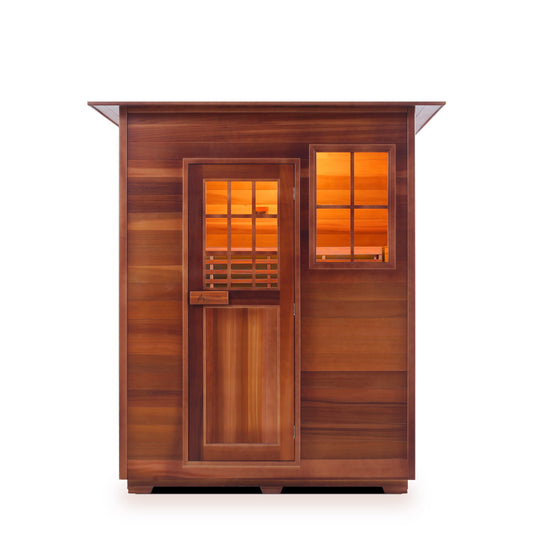 Enlighten Sauna SaunaTerra Moonlight 3-Person Indoor Dry Traditional Sauna - TI-16377