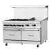 Inferno Blaze IB-GR-6024G 60” Wide, 6 Burner Range, 24” Wide manual Griddle, 2 Commercial Gas Oven - IB-GR-6024G