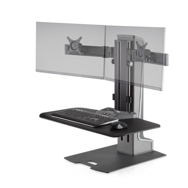 Innovative Winston E Dual Monitor Electric Sit Stand Workstation