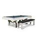 Iron Smyth The Farmhouse 8' Slate Pool Table - ISAF-90060-Whitewash