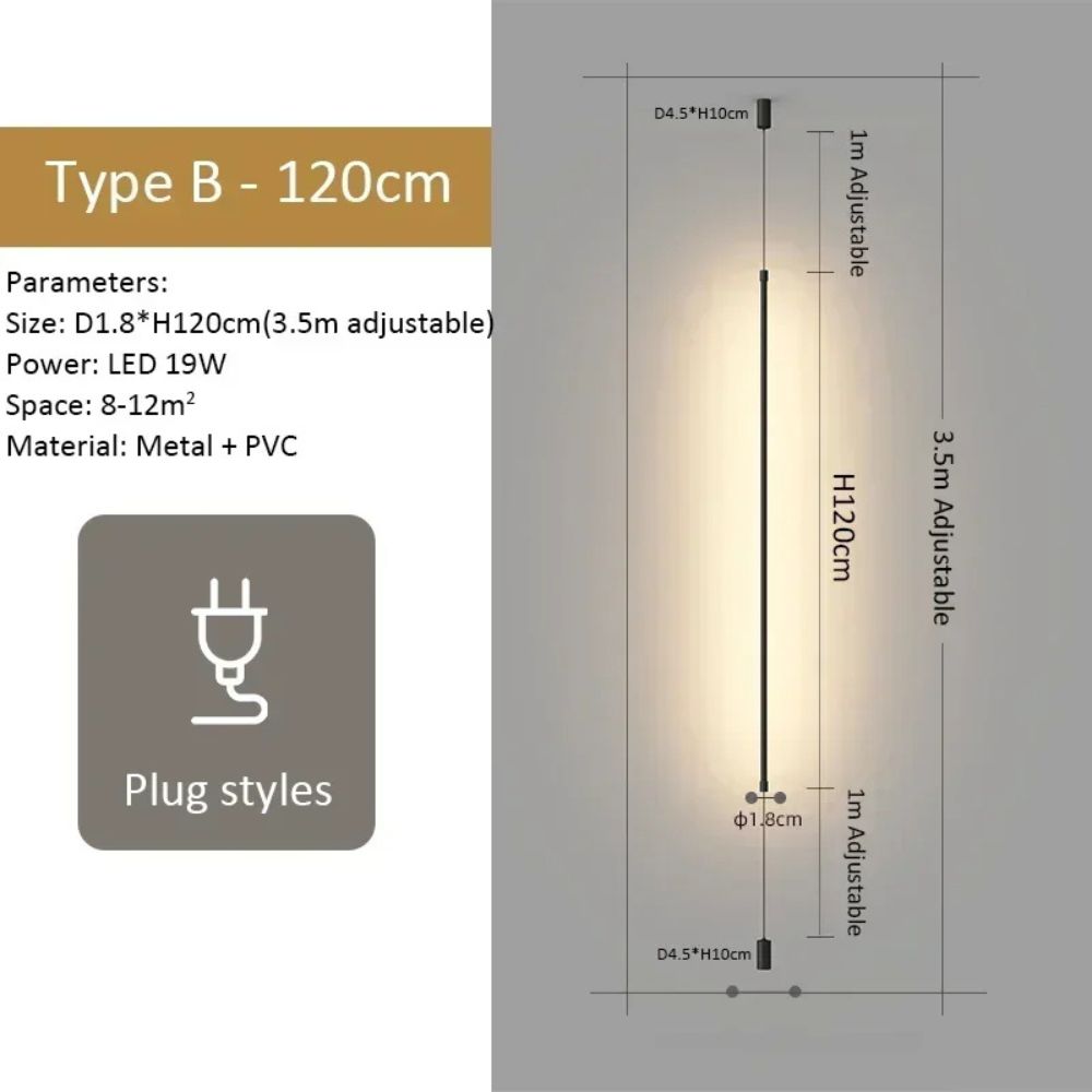 Italian Minimalist Floor to Ceiling Lamp - Procure Décor