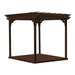 A&l Furniture 8x8 Wood Pergola Cedar with Deck and Swing Hangers